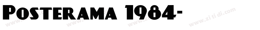 Posterama 1984字体转换